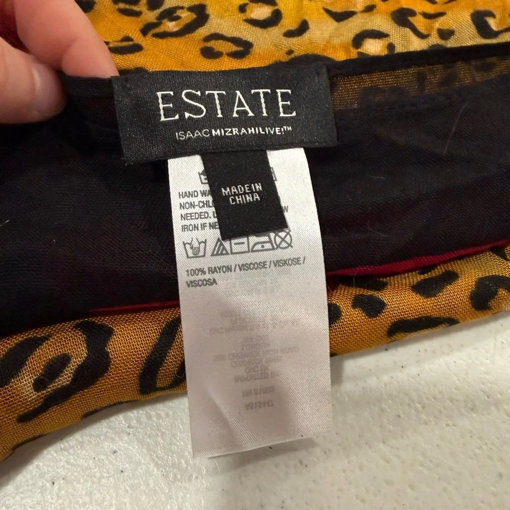 Estate Isaac Mizrahi Live Cheetah Print Scarf
